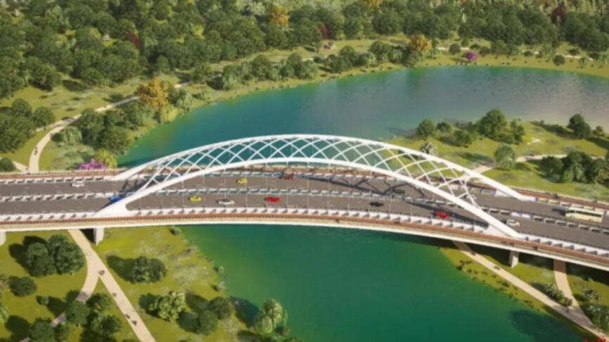 成都未來(lái)科技城東一(yī)線跨绛溪河(hé)大橋迎來新(xin)進展