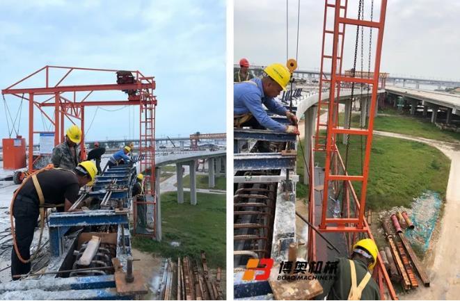 高速橋(qiao)梁護欄模闆台車(chē)使用方法