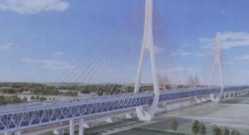 濟南黃河(he)大橋複線首樁(zhuāng)開鑽