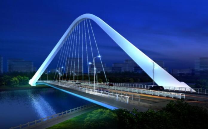 造型别緻的錦言(yán)大橋已完成主體(tǐ)建設 預計将于今(jīn)年年底通車