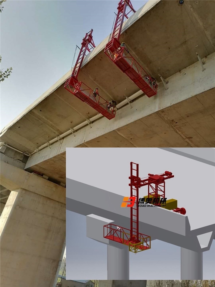 咸阳尔易金属制造集团(3G网站)QA02型橋面護欄排水(shui)管安裝台車