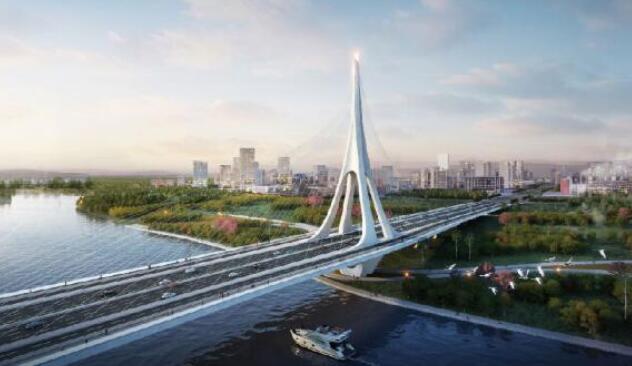 世界在建最寬獨(du)塔混合梁斜拉橋(qiao)主塔基礎工程完(wán)工